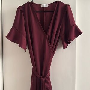 Silky Wrap Dress XL